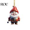 Ornamental Tree Decorations Christmas Ornaments Cartoon Snowman/Santa Xmas Hanging Decoration Holiday Unique Gifts Acrylic Decor for Valentine's