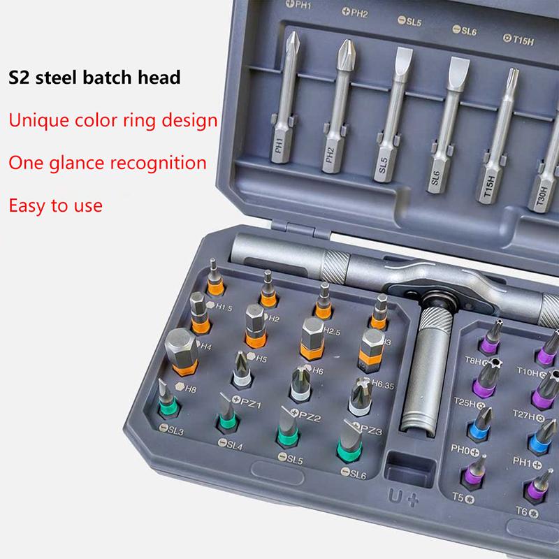 Precision Hand Tools Work 24 In 1 Multi-Purpose Ratchet Wrench Screwdriver Set Magnetic Bits Tools Set Diy Household Repair Tool