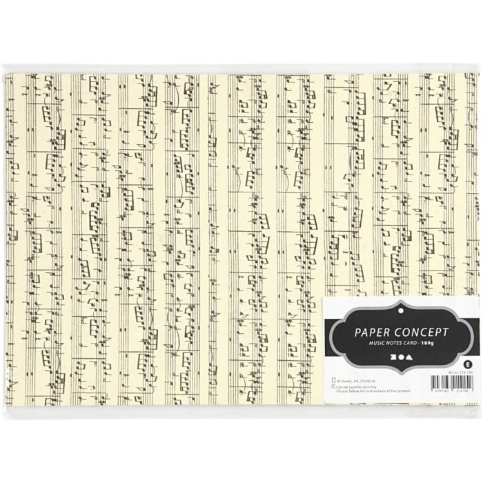 Cardstock with Printed Music Score. Ref 219130