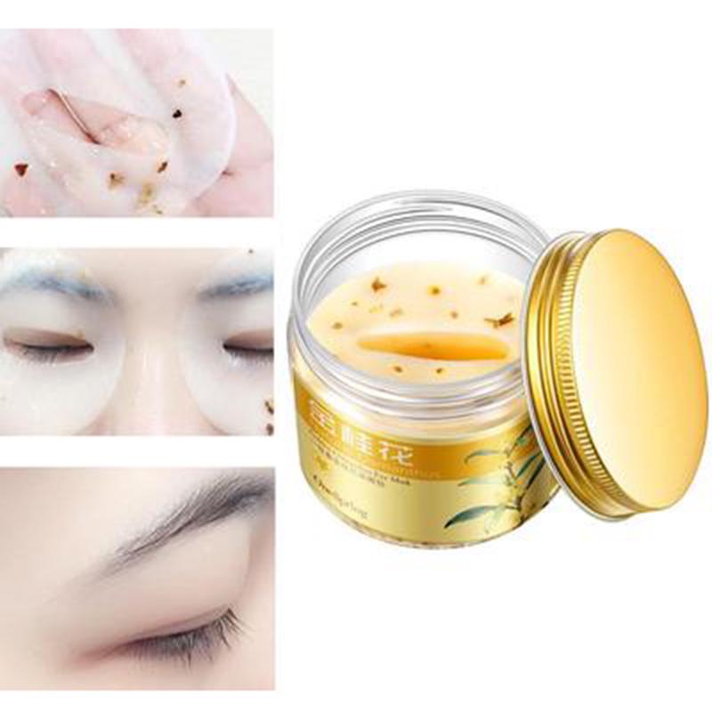 Osmanthus Golden Eye Mask Fragrance Collagen Gel Whey Protein Anti Wrinkle Anti Aging Eye Masks