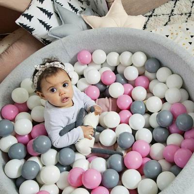 100 stk/sett 3 farger Lekeball Svart Hvit Rosa Fortykket PE Knusesikker BPA-fri Sikker Innendørs Utendørs Baby