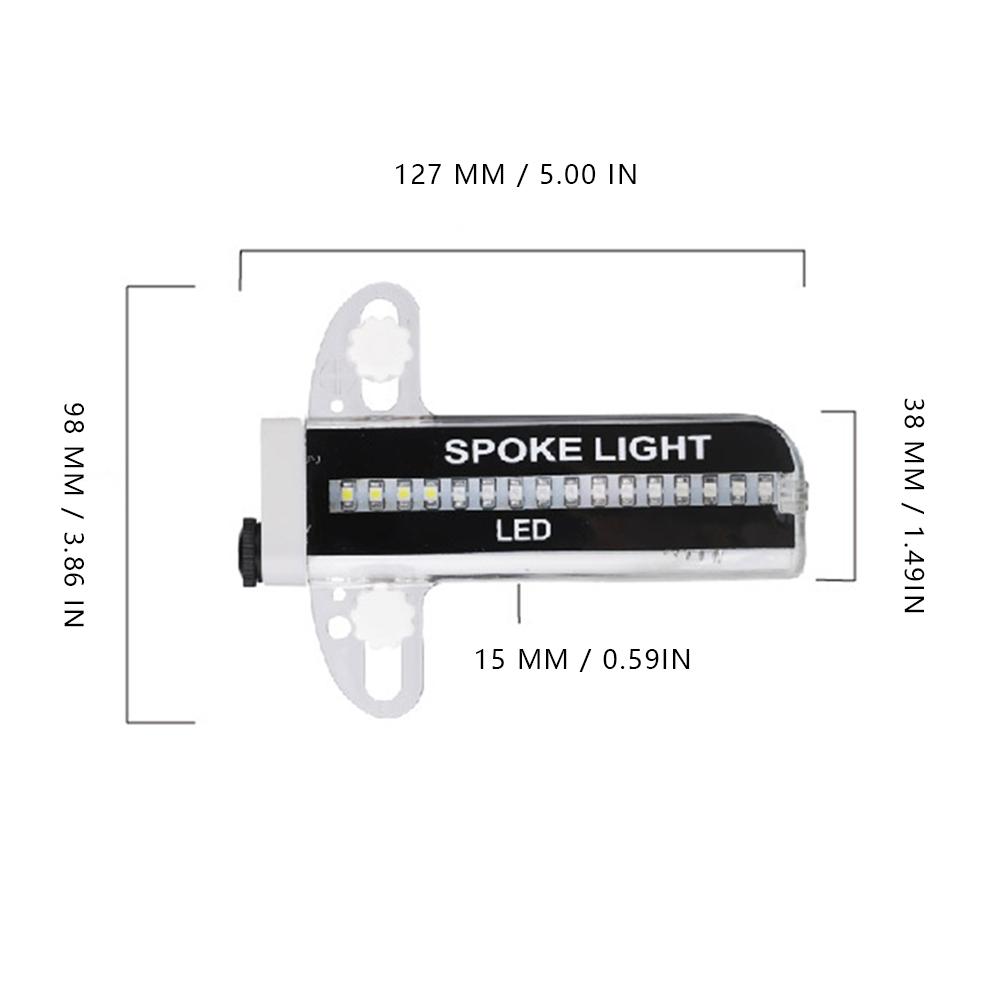 32LED Bike Spoke Light Colorful Bicycle Tyre Tire Flash Lights Waterproof Easy Installation Disassembly for Night Cycling