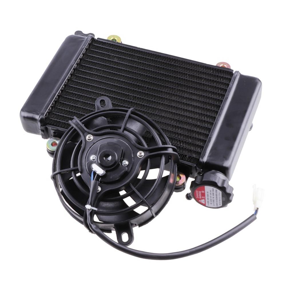 Motorcycle Radiator Cooling Cooler 5" Electric Fan M16 Temp Sensor For China 150cc 200cc 250cc 4x4 ATV UTV Buggy Quad Bike Parts