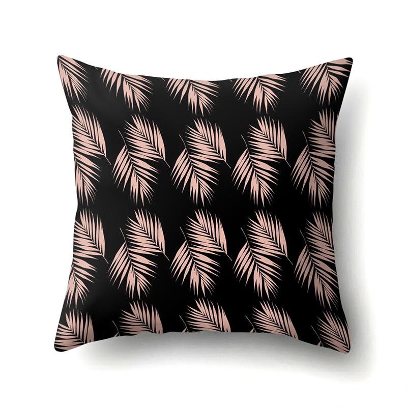 Polyester Pillow Case Automobile Decoration Home Printed Pillow Case Waist Cushion Cover Car Cushion Head Cushion Cover