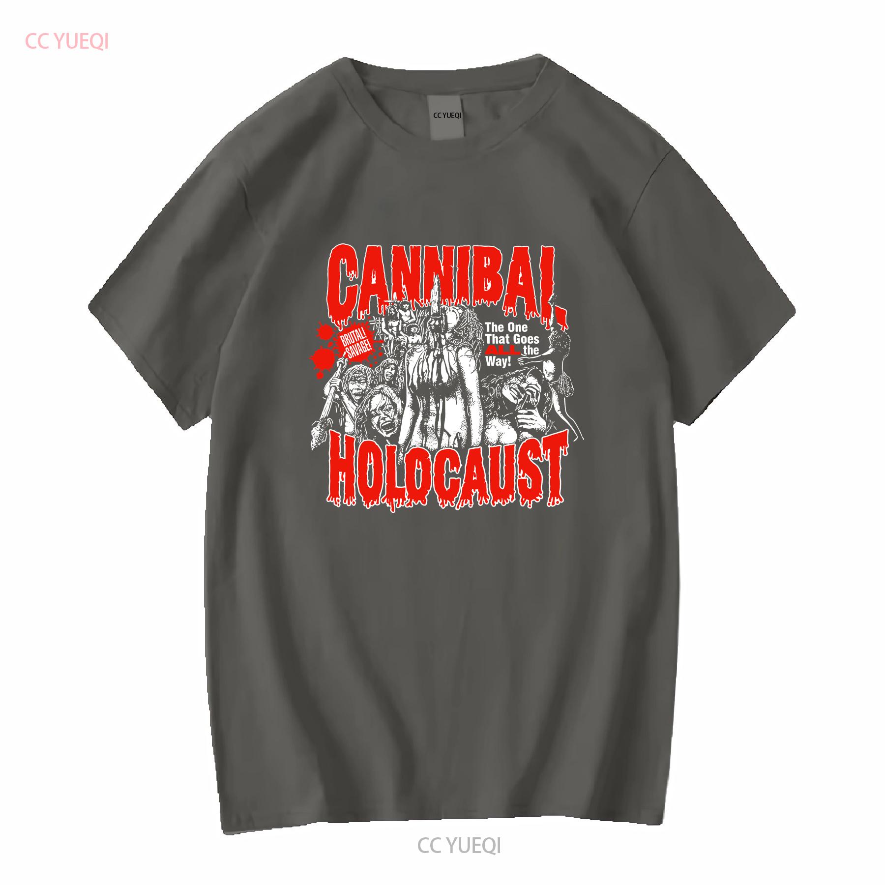 

Cannibal Holocaust movie t shirt remake gift for horror fan TE3895 vintage Washed Soft Casual graphic Versatile Stretched L