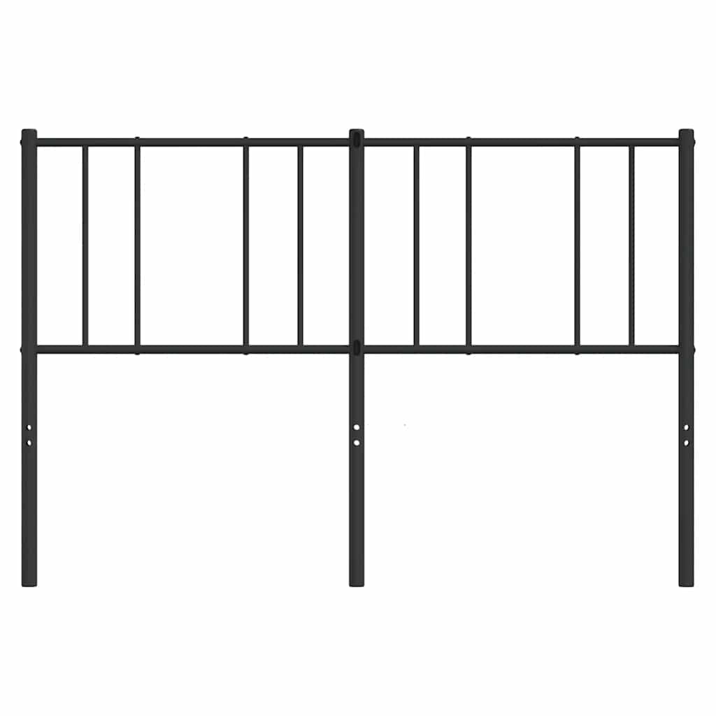 Vidaxl Metalowe Wezgłowie, Czarne, 150 Cm