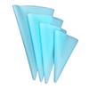 4Pcs Reusable Silicone Icing Piping Cream Pastry Bag Nozzle DIY Cake Baking Tool