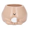 Small Plant Pot Resin Cute Look Versatile Indoor Outdoor Succulent Planter Pot for Home Balcony Gard