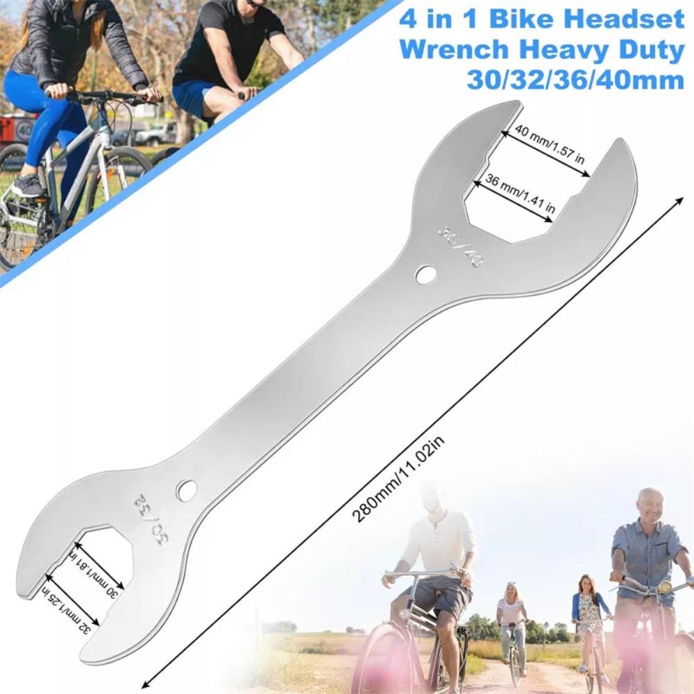 4-in-1 MTB Spanners Multi-function Bike Locknut Open Wrench Bike Headset Spanner  Bicycle Repair