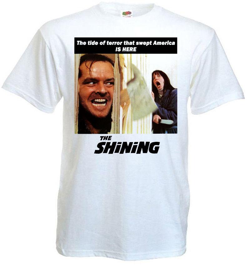 THE SHINING Movie Poster T shirt white all sizes XXL