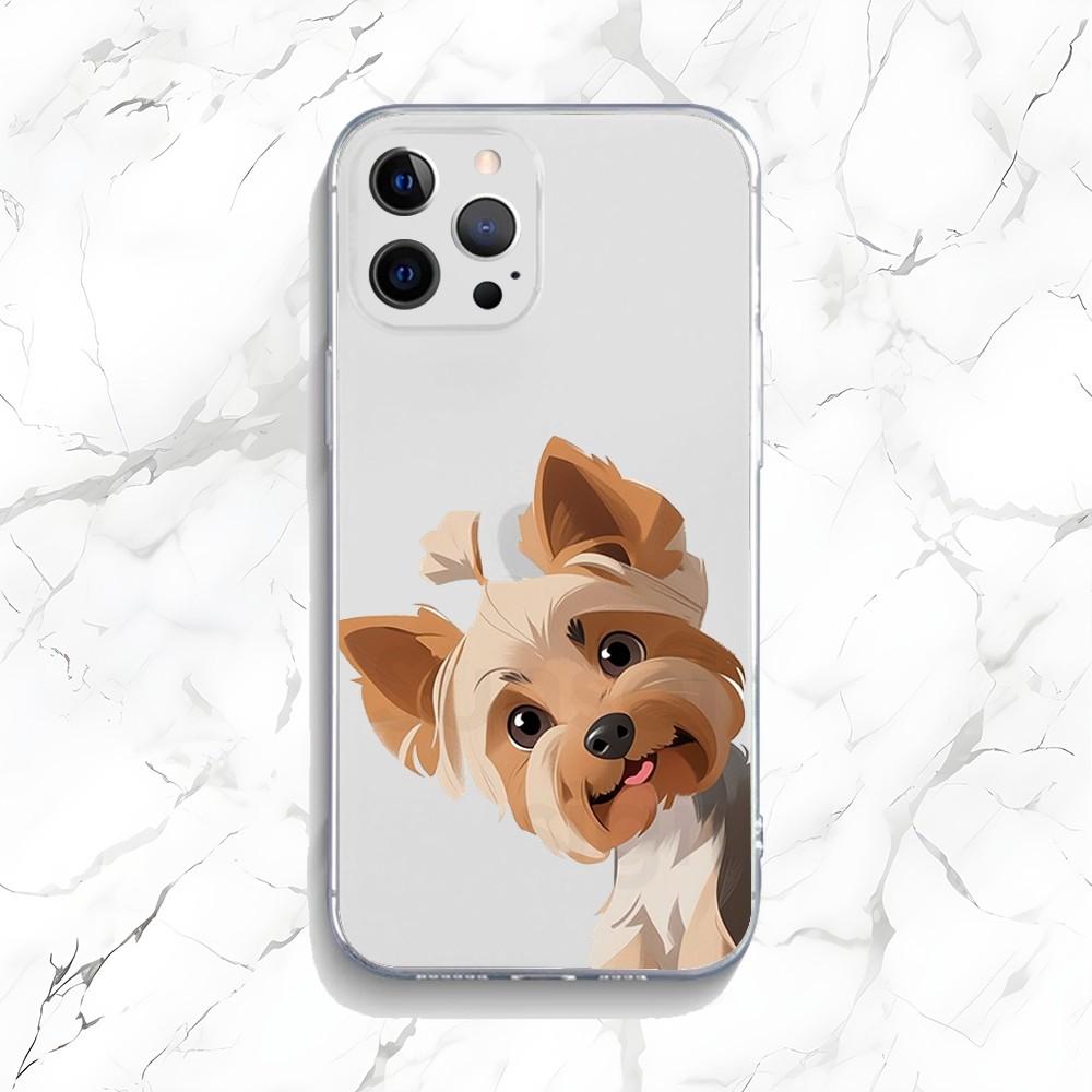 

Yorkshire Terrier Dog Phone Case For iPhone 16,15,14,13,12,11 Plus,Pro,Max,XR,XS,X,7,8 Plus,SE,Mini Transparent Silicone Soft iPhoneXR