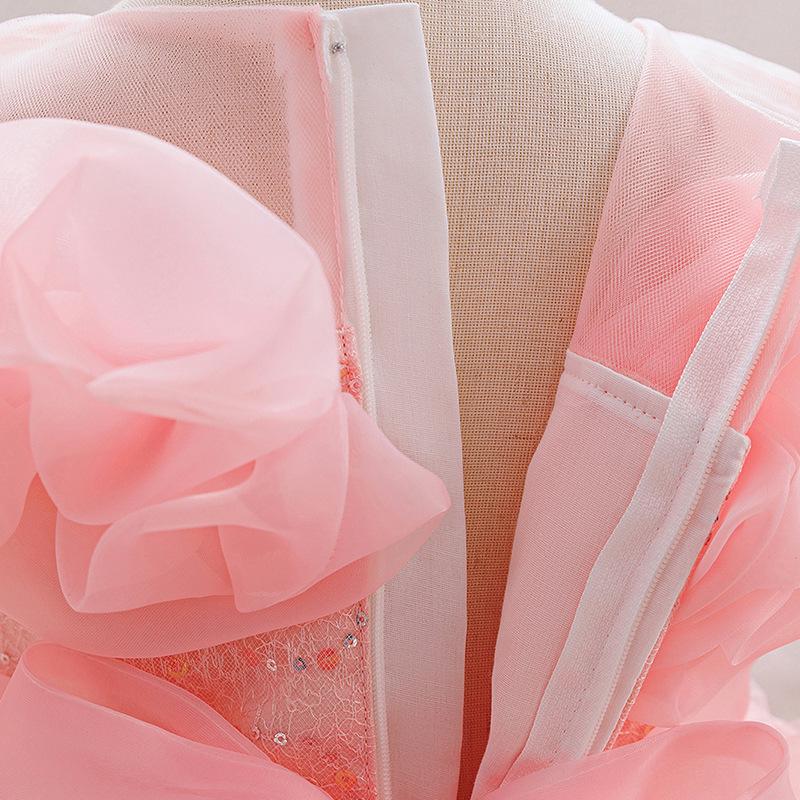 Girls' Formal Princess Dress for First Birthday & Piano Performance