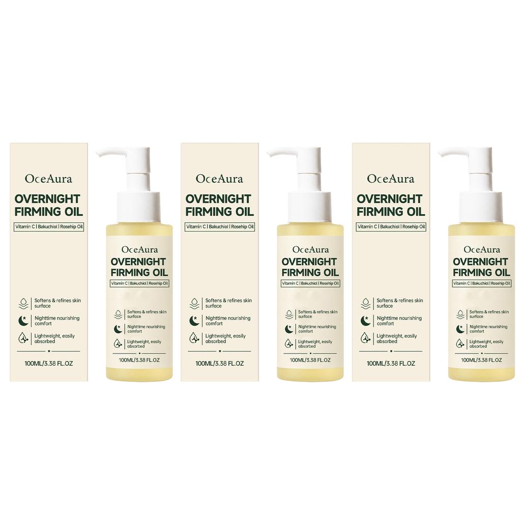 Overnight Nourishing Firming Face Oil Vitamin C Bakuchiol Rosehip Glow Restore Anti Aging Moisturize Repairing Facial Serum Oil