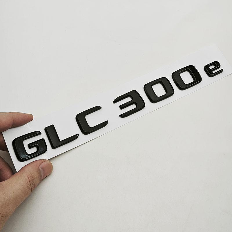

3D ABS Car Letters Logo GLC 300e Badge Sticker Rear Trunk Emblem Decals For Mercedes Benz GLC 300e X254 Tail Marking Accessories