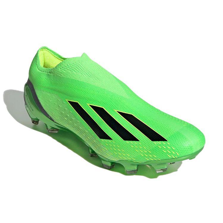 Adidas X Speedportal + Round Toe Slip-On AG (Rubber Short Studs) Non-Slip Durable Football Shoes Men Football Shoes Fluorescent-Green GW8405