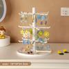 2/3/4-Tiers Jewelry Organizers Display Stand with Tray Plastic Necklace Earring Holder Jewelry Storage Display Tower