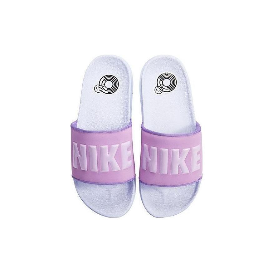 Nike Offcourt Lekkie Trwałe Miękkie Wygodne Ciche Klapki Damskie Sandały Różowe Fioletowe BQ4632-501