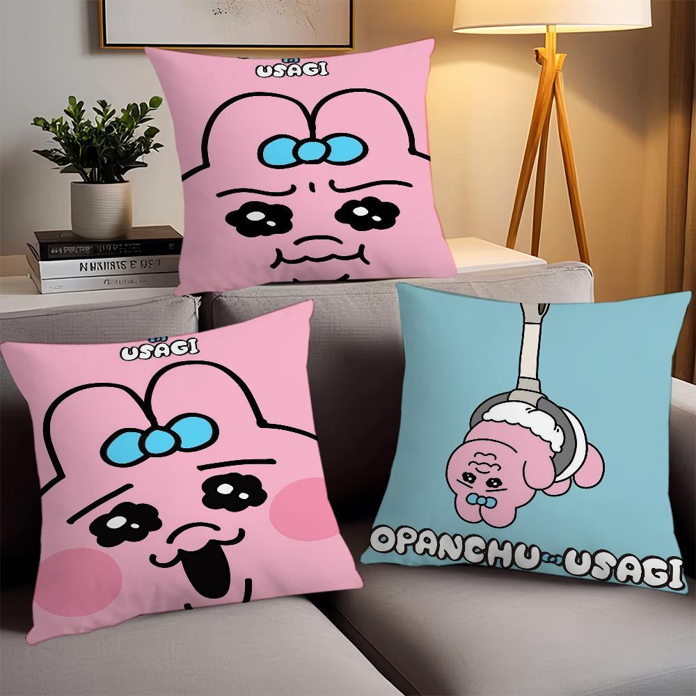 Cartoon Cute O-Opanchu U-Usagi Pillow Case Office Cushions Suitable For Sofa Car Bedroom Decorative Cushion Cover