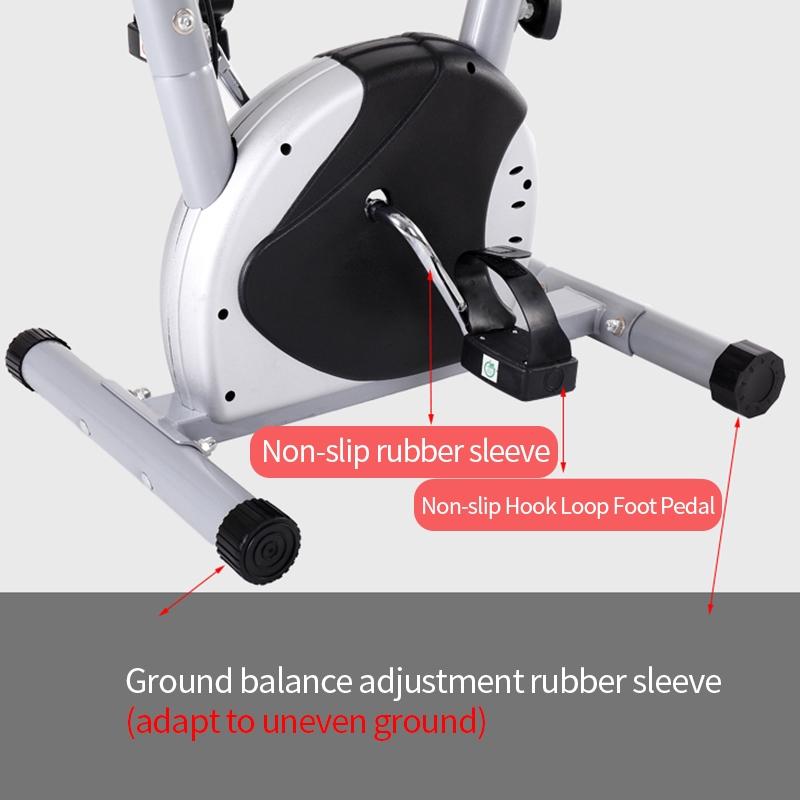 Niebieski/Czerwony Wyświetlacz LED Rower Stacjonarny Rower Treningowy Narzędzie Kardio Domowy Trenażer do Indoor Cyclingu Stacjonarny Sprzęt Fitness do Budowy Ciała