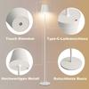 Lampadaire salon LED - NETTLIFE - 125 cm - Dimmable - 3 températures de couleur - Batterie USB