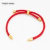 Handmade Adjustable Red Nylon Bracelet Cord for DIY Jewelry
