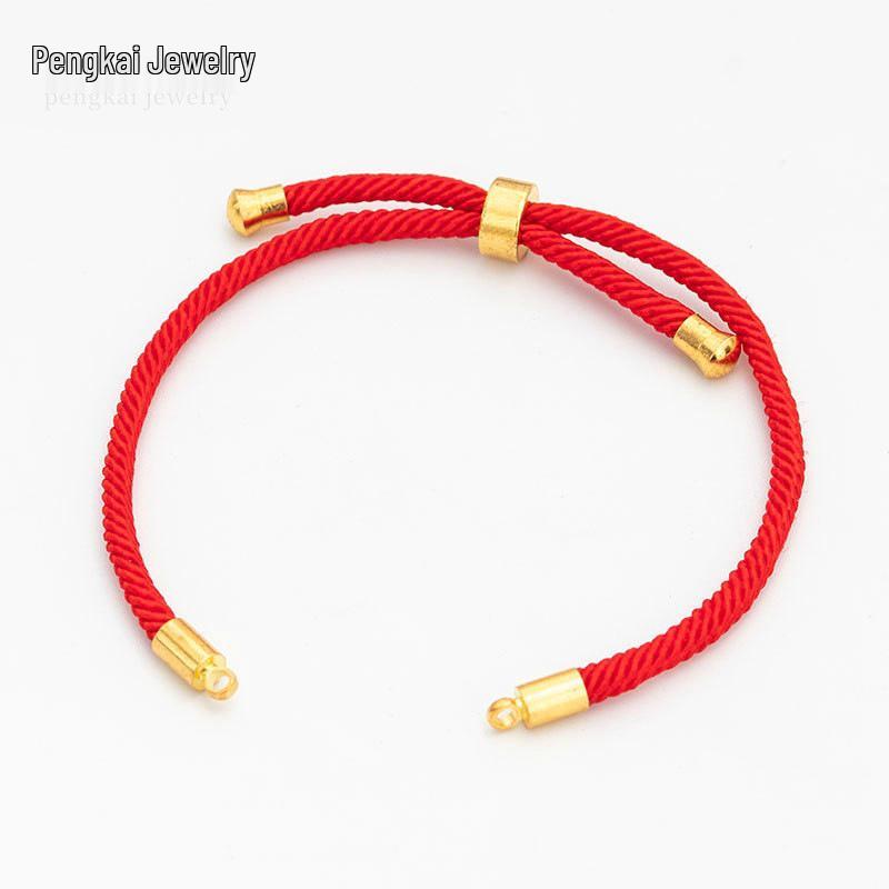 Handmade Adjustable Red Nylon Bracelet Cord for DIY Jewelry