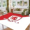Middlesbrough FC Design Crystal Velvet Rug Soft Decorative Mat for Bedroom Entrance
