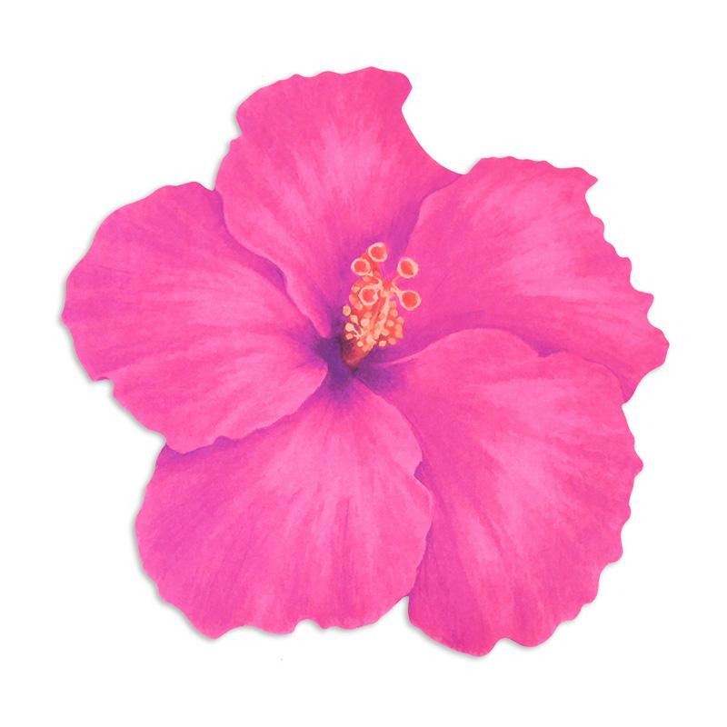 8 шт. Гавайский Гибискус Форма Цветка Бумажная Салфетка под Тарелку Летняя Свадьба День Рождения Декор Обеденного Стола Принадлежности Одноразовая Салфетка под Тарелку