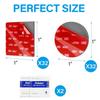 Double Sided Adhesive Pads, 32 PCS 1" Heavy Duty Double Sided Adhesive Dots, Waterproof & Heat Resistant Double Sided Tape for Indoor and Out Door,