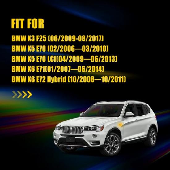 Dynamic Amber Fender Smoked LED Side Marker For X5 Lights BMW E70 2006-2010