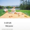 City Wave Waterproof Picnic & Camping Ground Mat - Thick, Foldable, Moisture-Proof, Portable