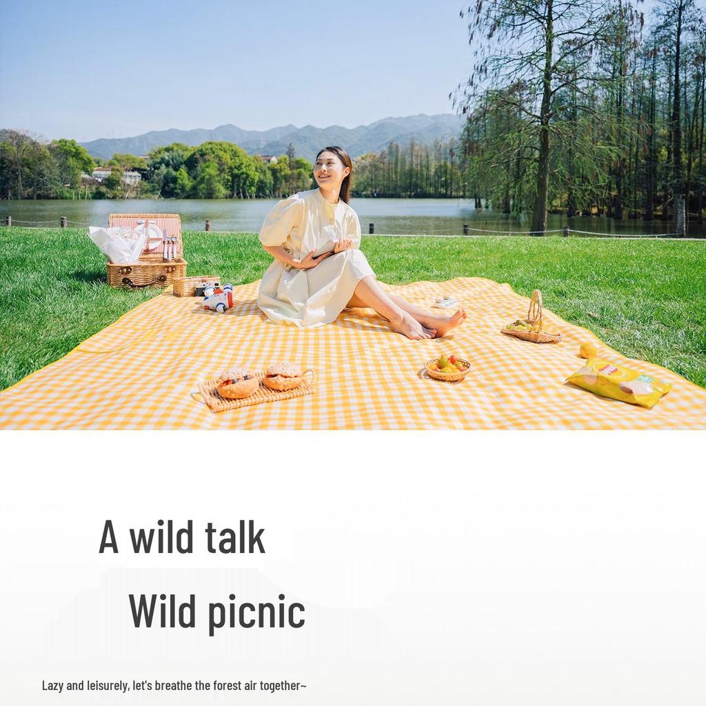 City Wave Waterproof Picnic & Camping Ground Mat - Thick, Foldable, Moisture-Proof, Portable