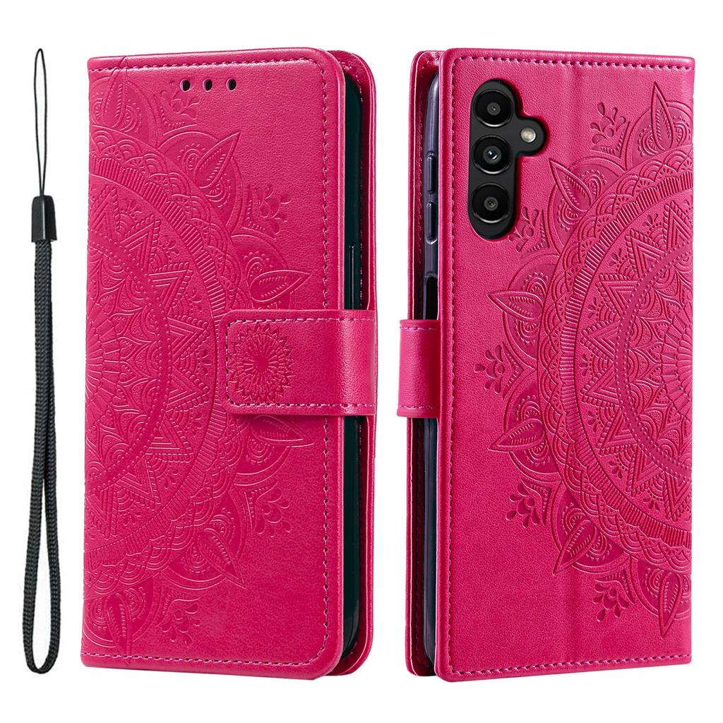For Samsung Galaxy M55 5G/C55 5G/F55 5G   Phone Cases Full Protection Leather Wallet Phone Cover with Strap