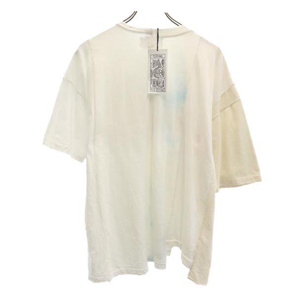 RESCARP 23ss Remake Short sleeve T-shirt White x beige Men's Used