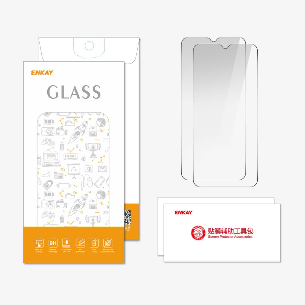 ENKAY HAT PRINCE 2Pcs For Nokia G42 Screen Protector High Aluminum-silicon Glass Film Anti-Shatter