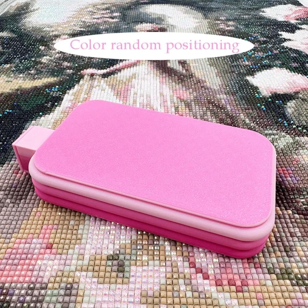 DIY Craft Large Diamond Painting Tray Large Capacity Beading Plates Drill Storage Tray With Cover Colourful