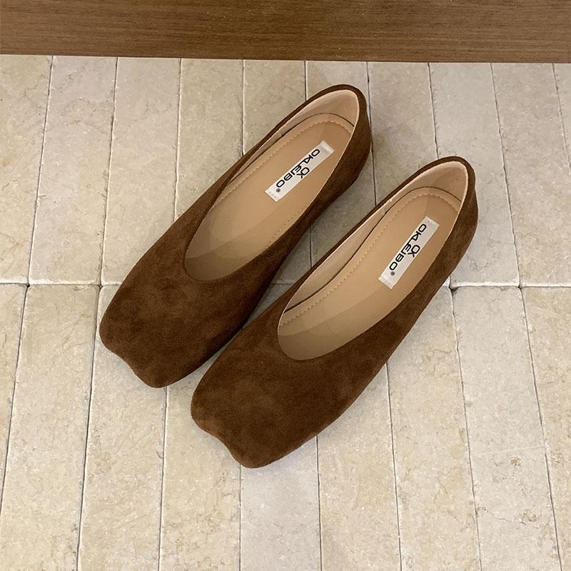 Mode Mode Eckige Zehenpartie Schuhe Damen Ballerinas Slipper Schuhe Lässig Weich Damen Flache Damenschuhe Mit Schuhen