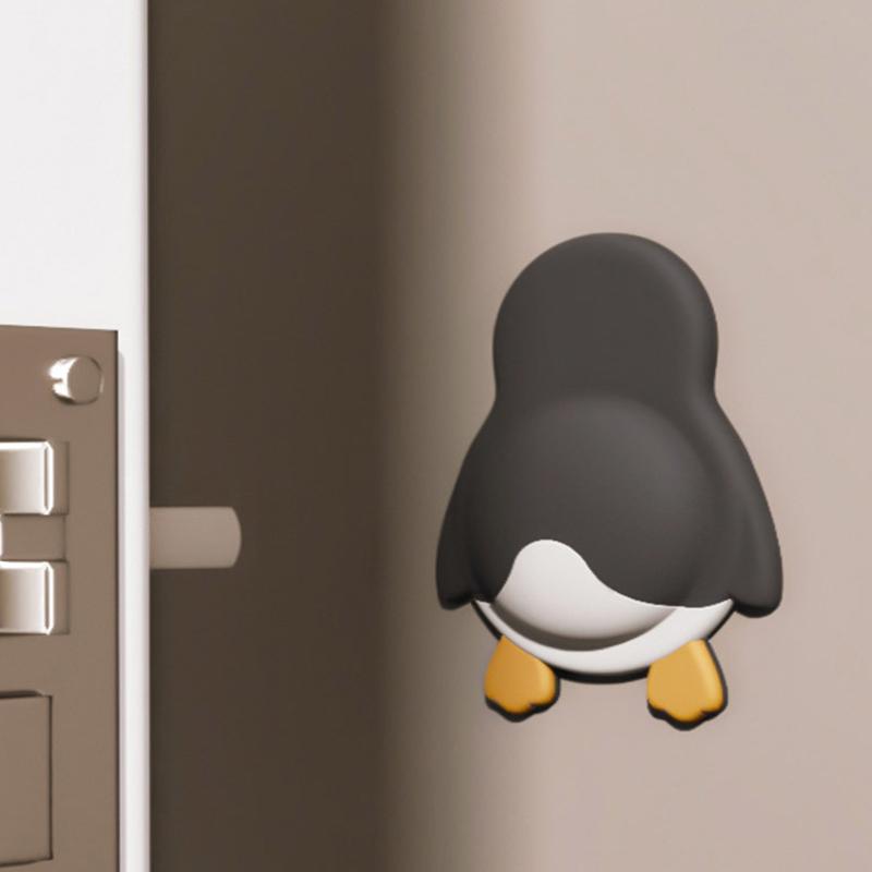 1/4 Stück Niedliche Haustier Silikon Türstopper Aufkleber Türgriff Puffer Selbstklebend Geräuschdämpfend Stoßfest Schutzpad Wasserdicht Türstopper Pad