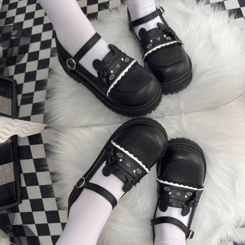Flat Mary Jane single shoes sailor suit jk uniform small leather shoes cute Japanese retro summer Lolita shoes women