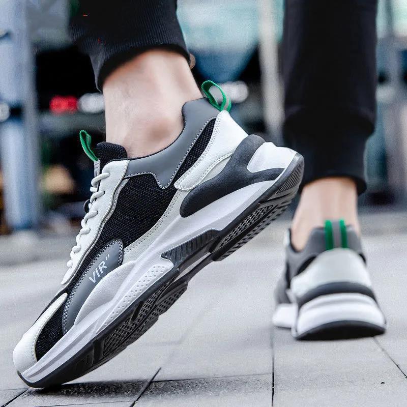 Herbsttrend Herrenschuhe Atmungsaktive Mesh-Sneakers All-Match Rutschfeste Herren Casual Old Fashion Schuhe