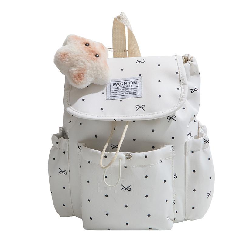 Girl Heart Star Backpack Drawstring Bundle Mouth Design Fresh Student Commuting Versatile Soft Girl Wind Small Backpack