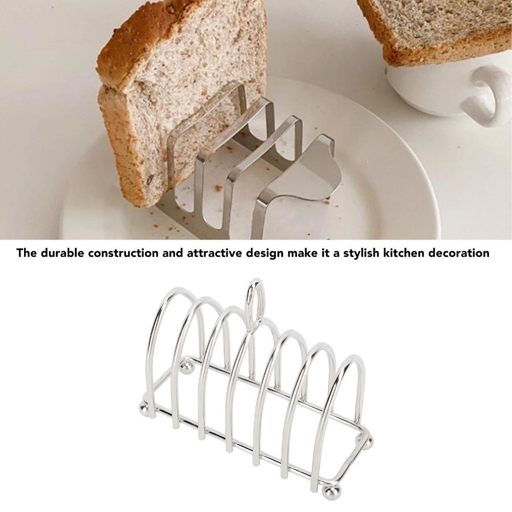 Easy To Clean Bread Rack Stainless Steel Bread Holder Air Fryer Accessories Toast Rack  Baking