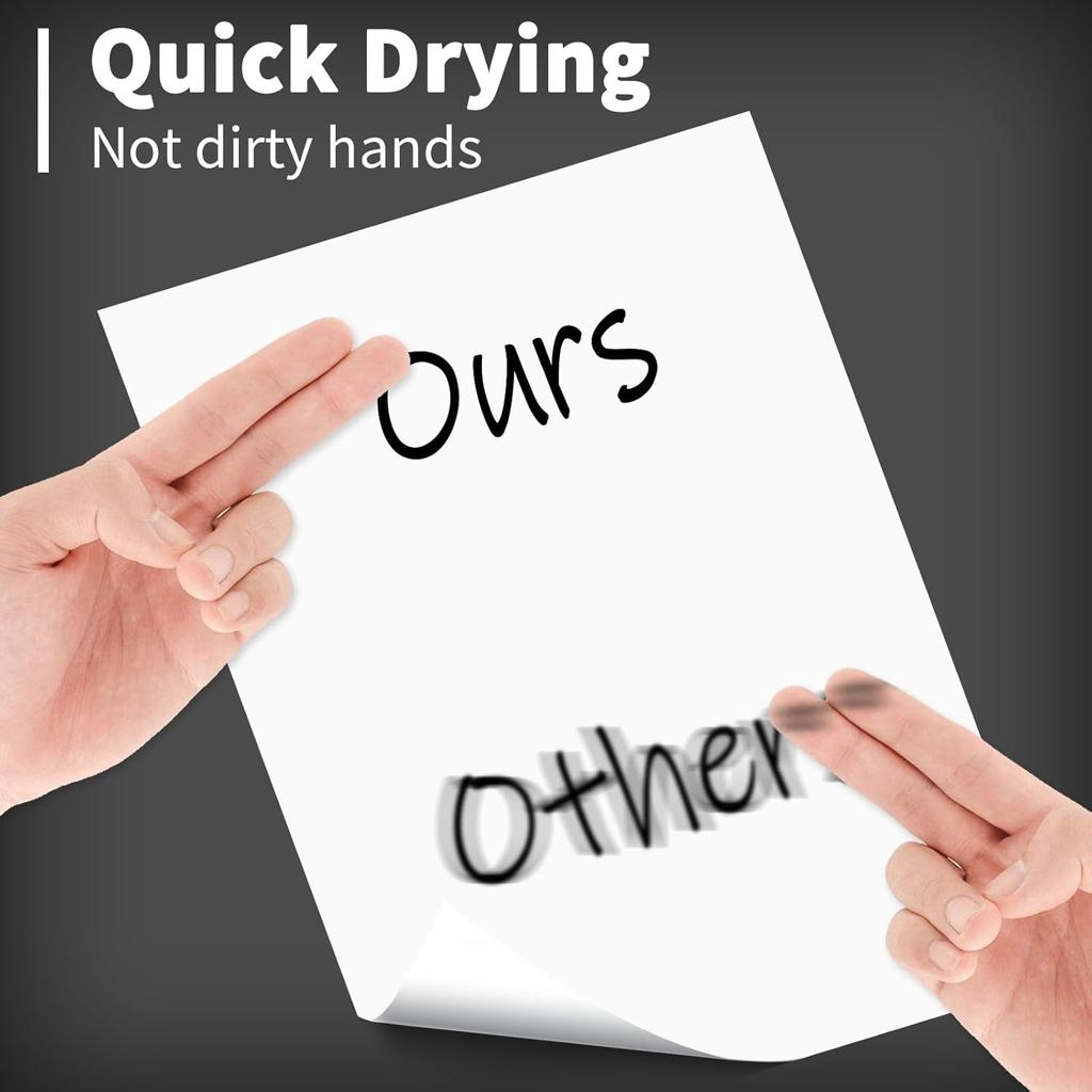 Black Permanent Markers Bulk Fine Point, Fine Tip Markers Set, Quick Drying and Fade Resistant, Works on Wood, Plastic, Paper, Metal for Classroom,