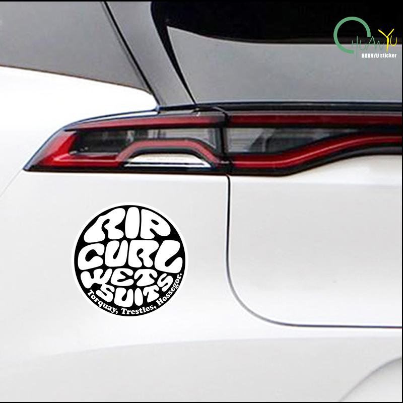 Fashionable sports Ripcurl car sticker cute cartoon art anime bumper sticker waterproof sun protection