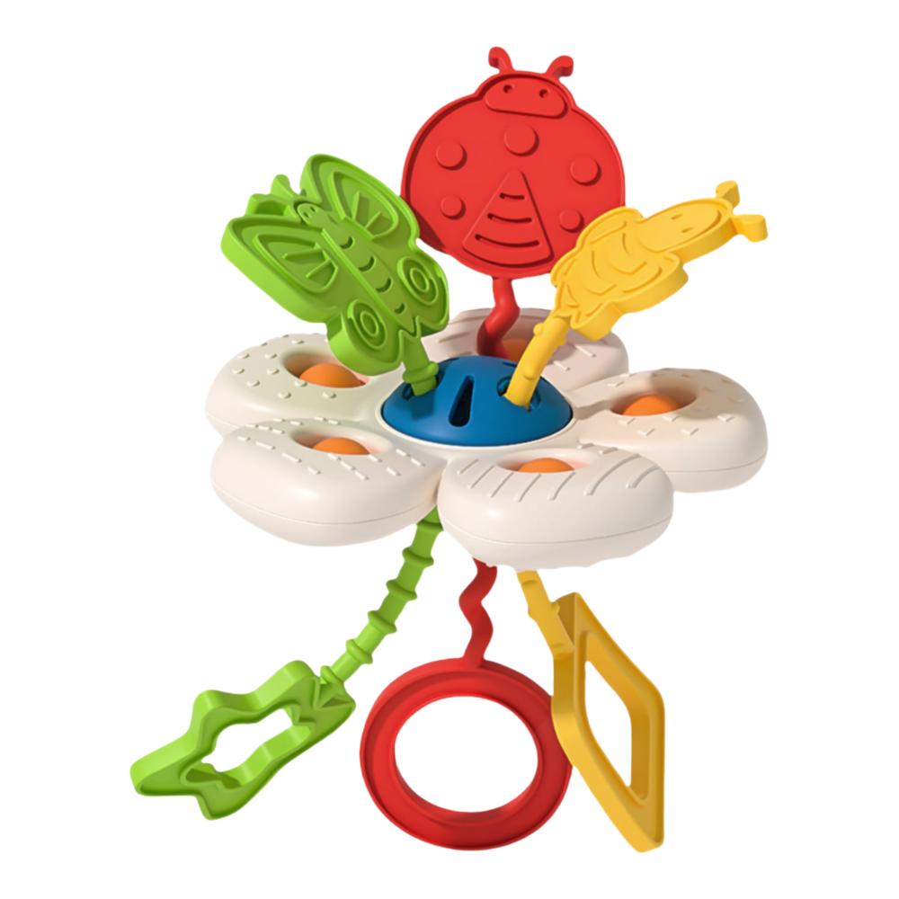 Early Education Newborn Chew Toys Soft Silicone Baby Travel Toys Baby Sensory Toys  For1-2 Year Old