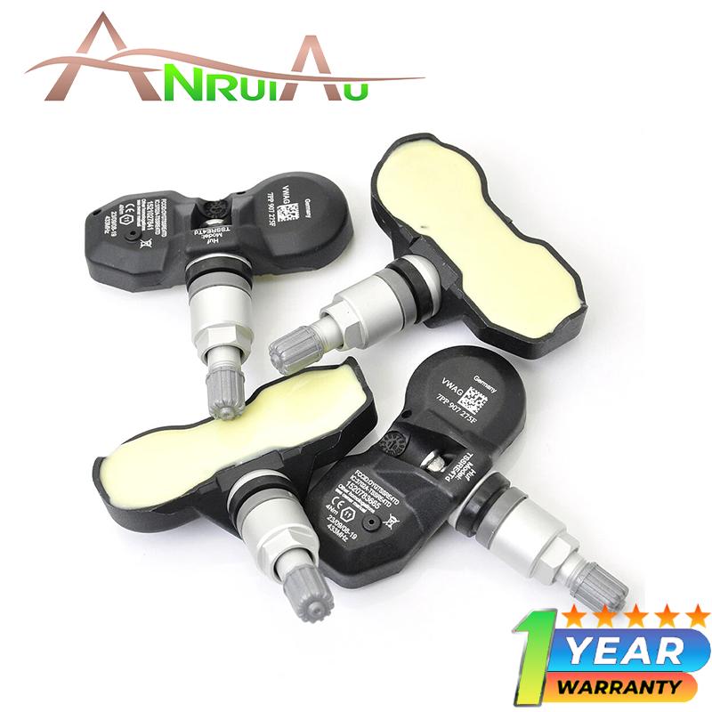 4 DB Gumiabroncsnyomás-érzékelő TPMS 433 MHz Kompatibilis a Porsche 911 918 Boxster Cayenne Cayman Panamera 2008-2016 modellekkel 7PP907275B