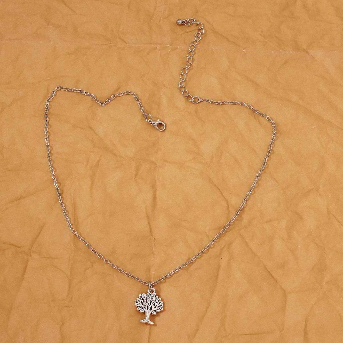 

Jewelry, country-style tree pendant, bracelet, earring set, niche and light luxury for women