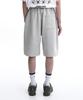 Oy B.S Logo Half Sweat Pants-Light Gray