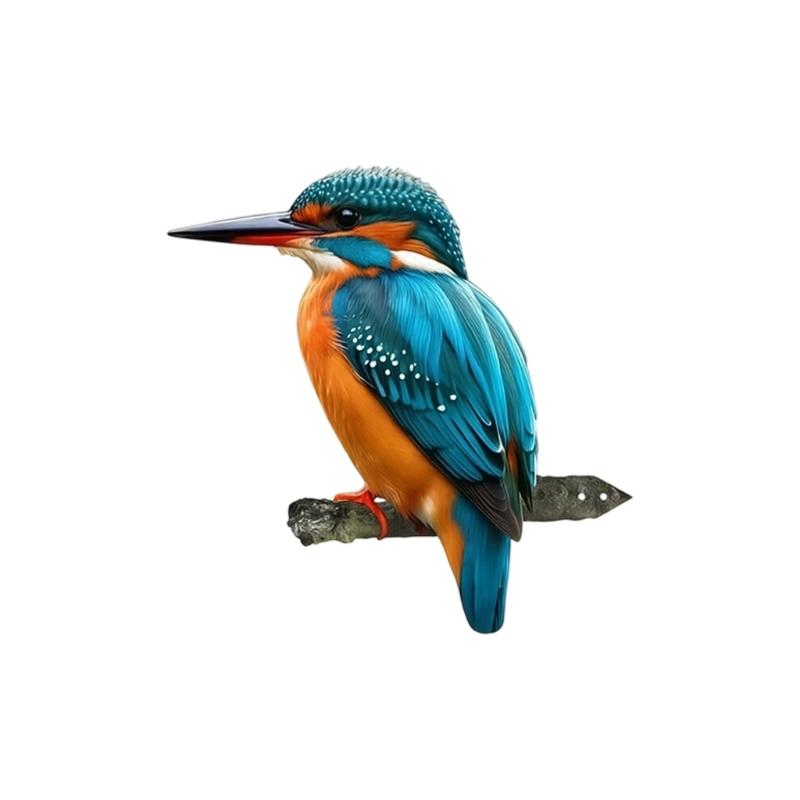 Metal Bird Home Garden Display with Color Finish and Branch Mount for Yard Fence Tree and Balcony Styling for Home Use
