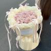1Cm (25 Yards/Roll) Satin Flat Ribbon Roll Gift Flower Bouquet Packaging Wedding Birthday Ribbon Making Diy